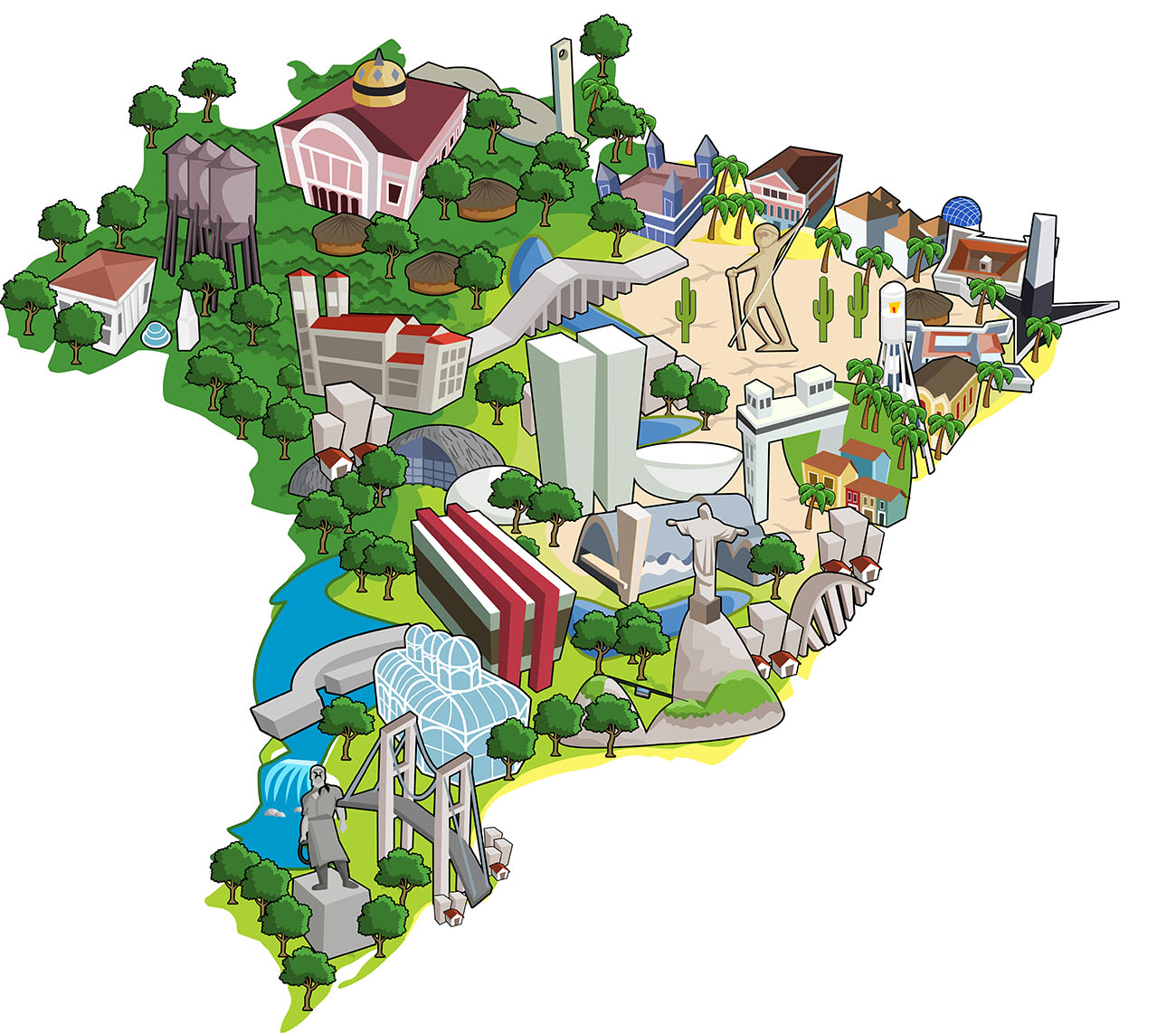 Mapa do turismo no Brasil - Hotelaria BLOG CONAMORE