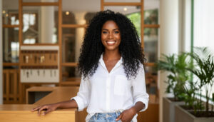 Profissional recebendo hóspedes em ambiente organizado, reforçando o foco do artigo em preparar hospedagens para 2026.