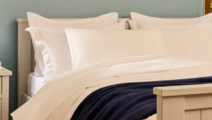 Lençóis mistos em cama de hotel, ideais para rotina intensa da hospedagem e maior durabilidade do enxoval profissional